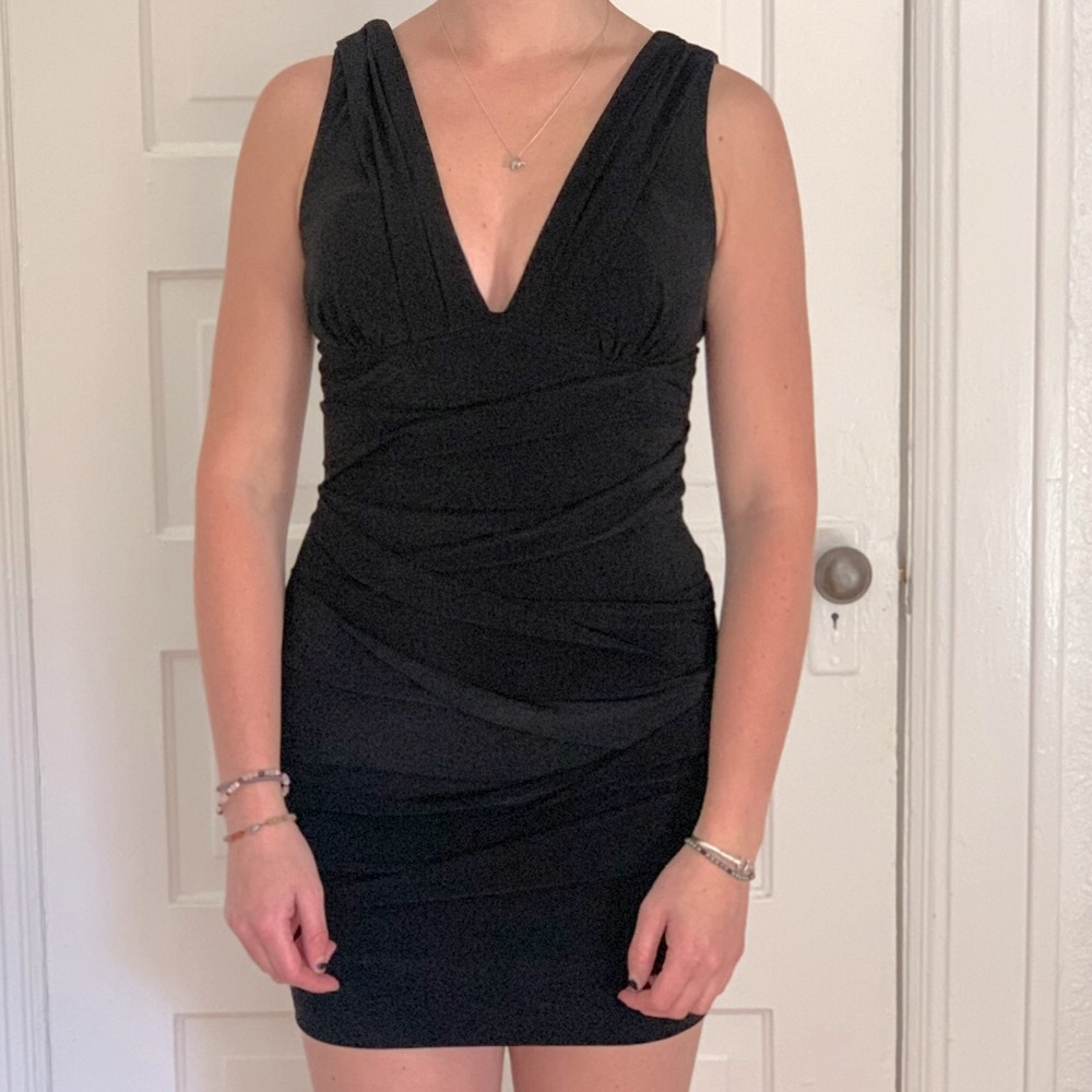 Emerald Sundae V-Neck Dress